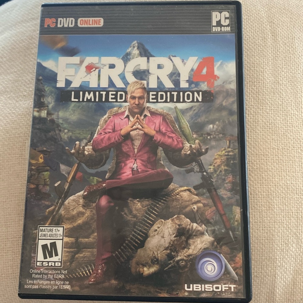 Far Cry 4 limited edition PC DVD ROM Game